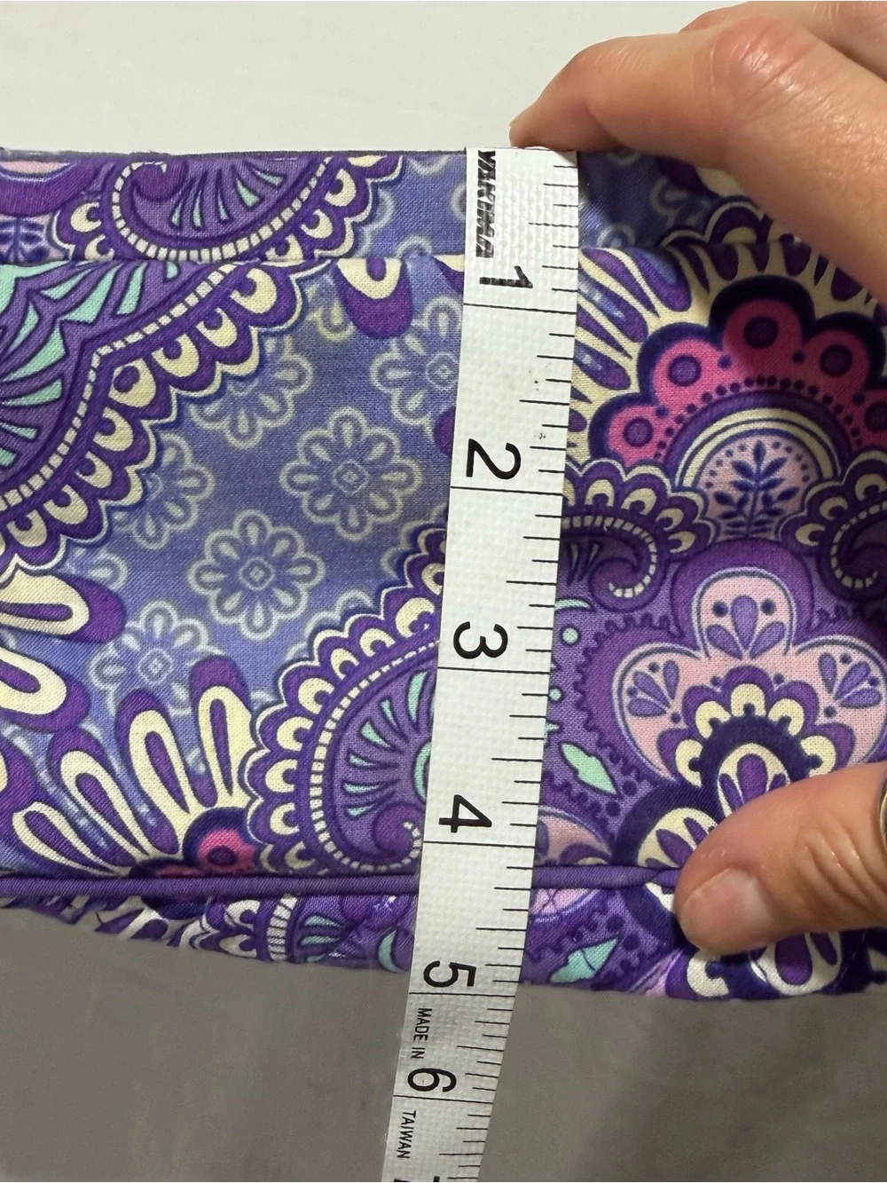 Vera Bradley Quilted Floral Paisley Cosmetic Case
